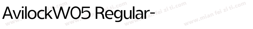 AvilockW05 Regular字体转换